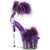 Pleaser - ADORE724F Sandaal met enkelband, Paaldans schoenen - Transparant/Paars Product image